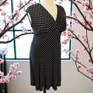 Stylish Polka Dot Dress From Chaps - 20W - Slip On - NWOT